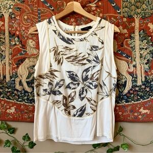 J. Crew Linen and Cotton Tank Top